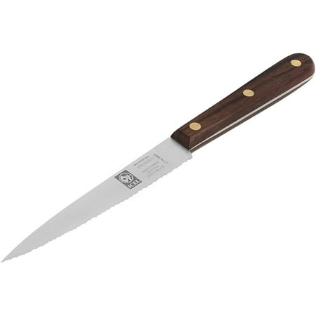 Wood Handle 4" Serrated