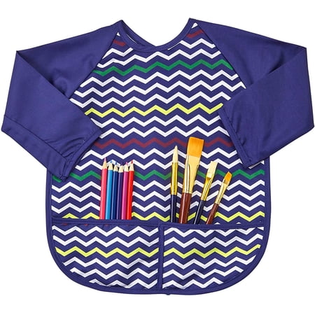 Smock Large Chevron Blue