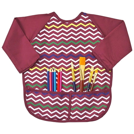 Smock Small Chevron Maroon