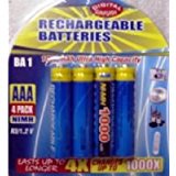 4-AAA Rchrgbl 1000mAh Sunflash