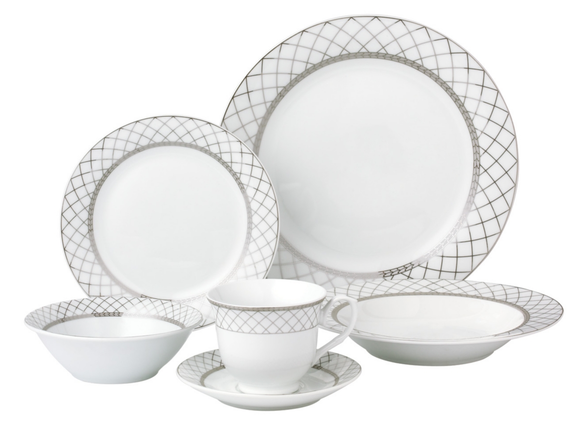 Verona 24pc Dinner Set/4  SLV