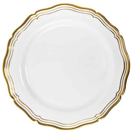 Decor Aristocrat WHT/GLD 7½"