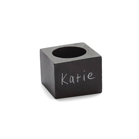 Napkin Ring Chalkboard s/4