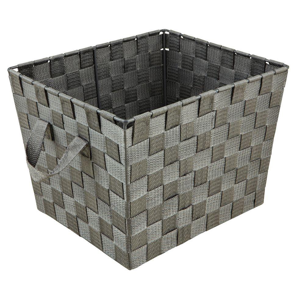 Woven Tote SML 10x12x8 Grey