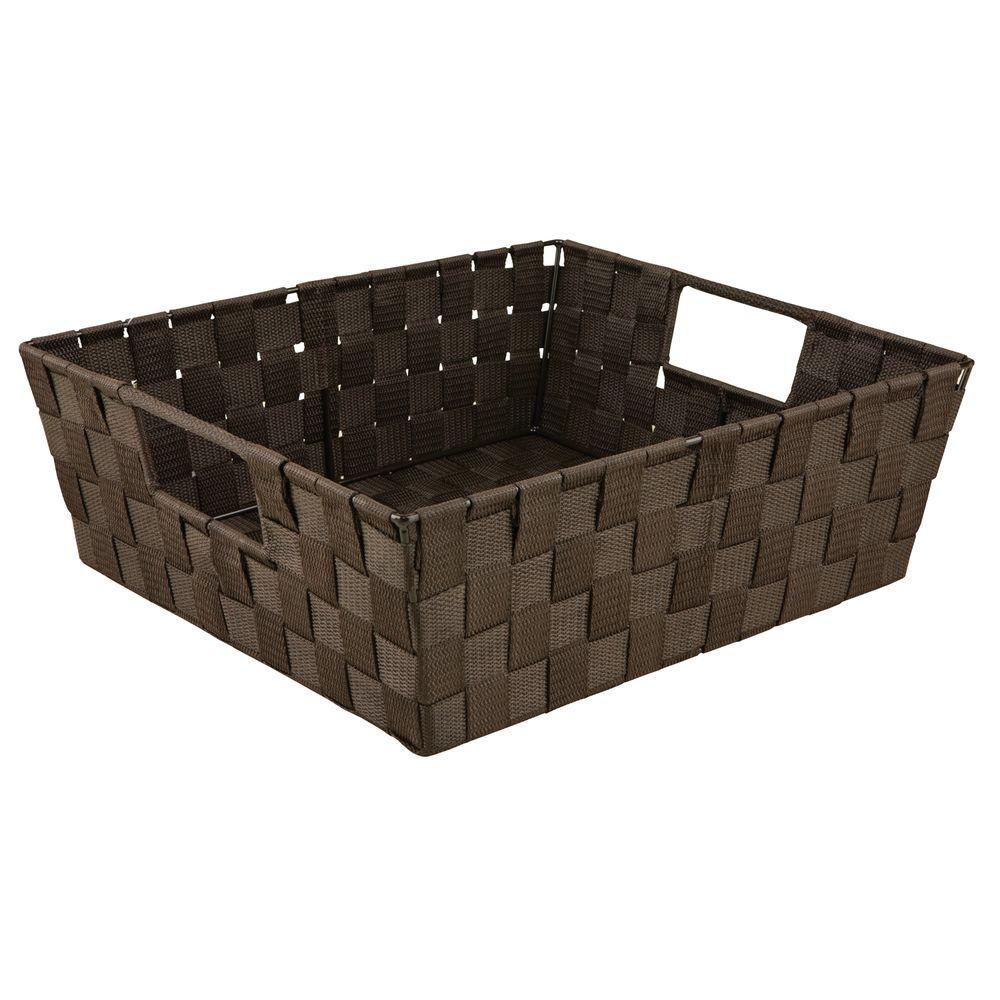 Woven Tote MED 13x15x5 BROWN