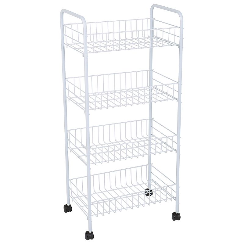 4-Tier Rolling Cart w/Wheels