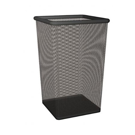 Mesh Wastebasket 4gal Blk/Wht