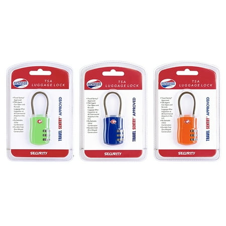 Luggage Lock Cable TSA Asst.