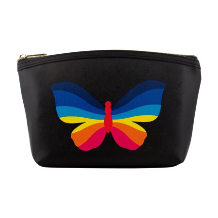 Cosmetic Bag Blk/Butterfly R+C
