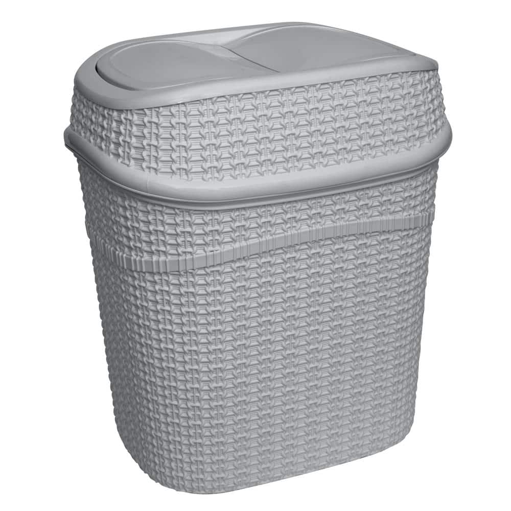 Trash Can 10qt Grey SailorKnot