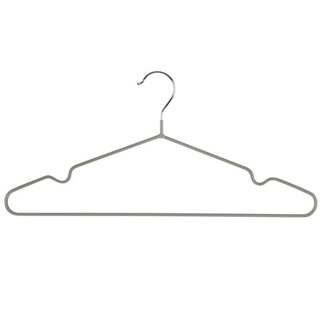 Hanger-Non-Slip Round-WHT-12pk