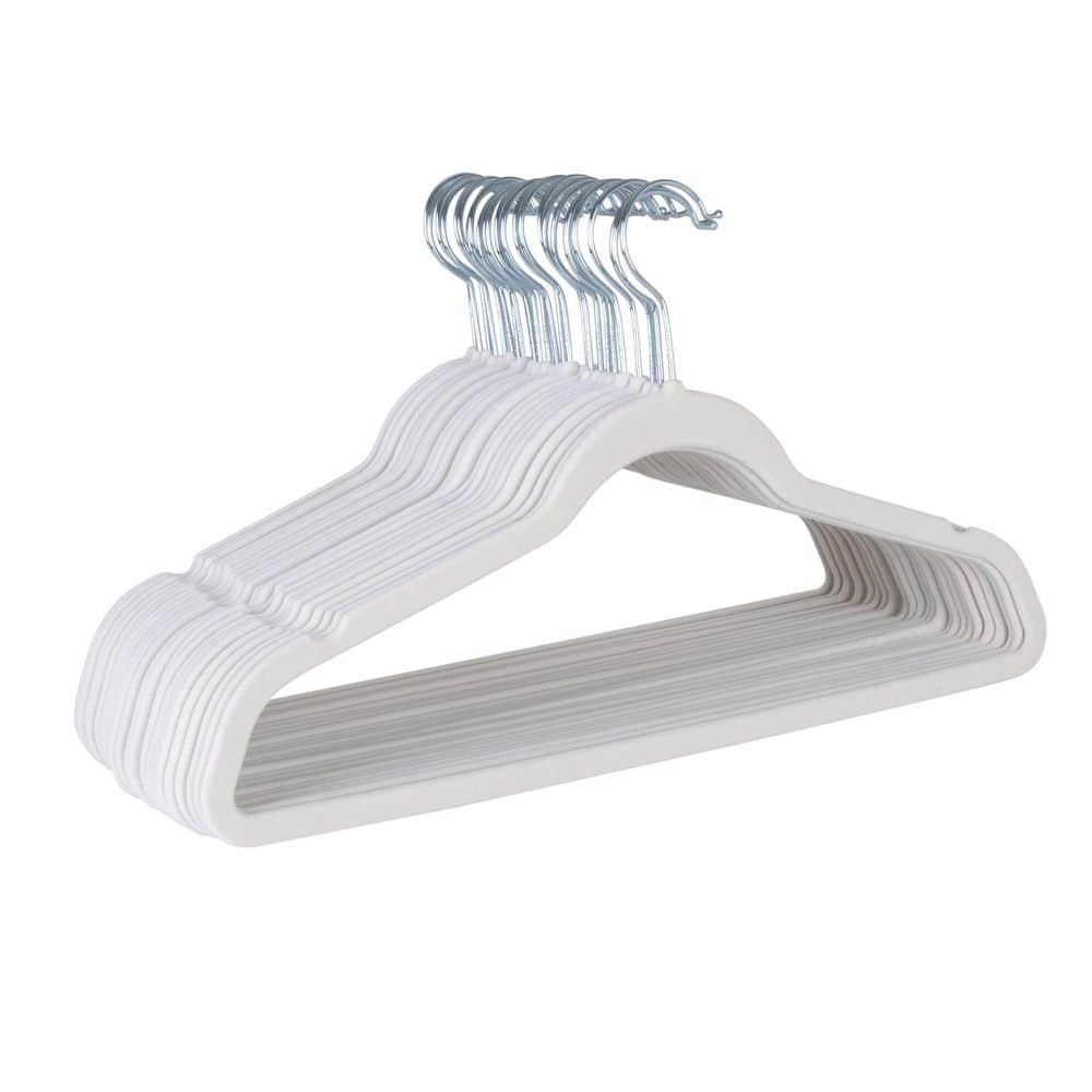 Hanger-Velvet-White 25pk