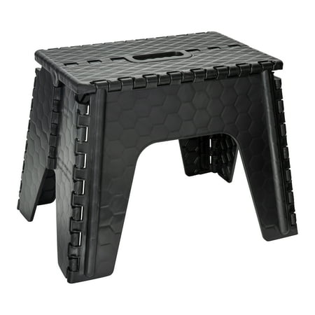 Stepstool Folding 12" Black