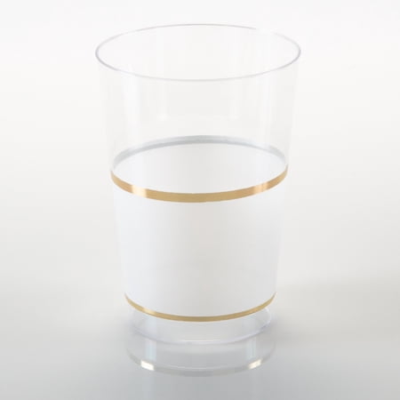 Tumbler 12oz. White-Gold
