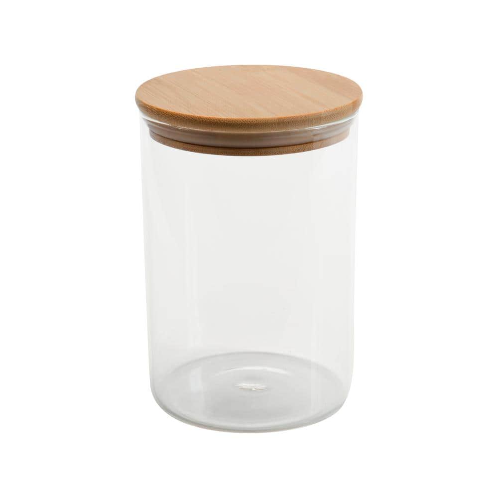 Glass Jar w/Bamboo Lid - 1L