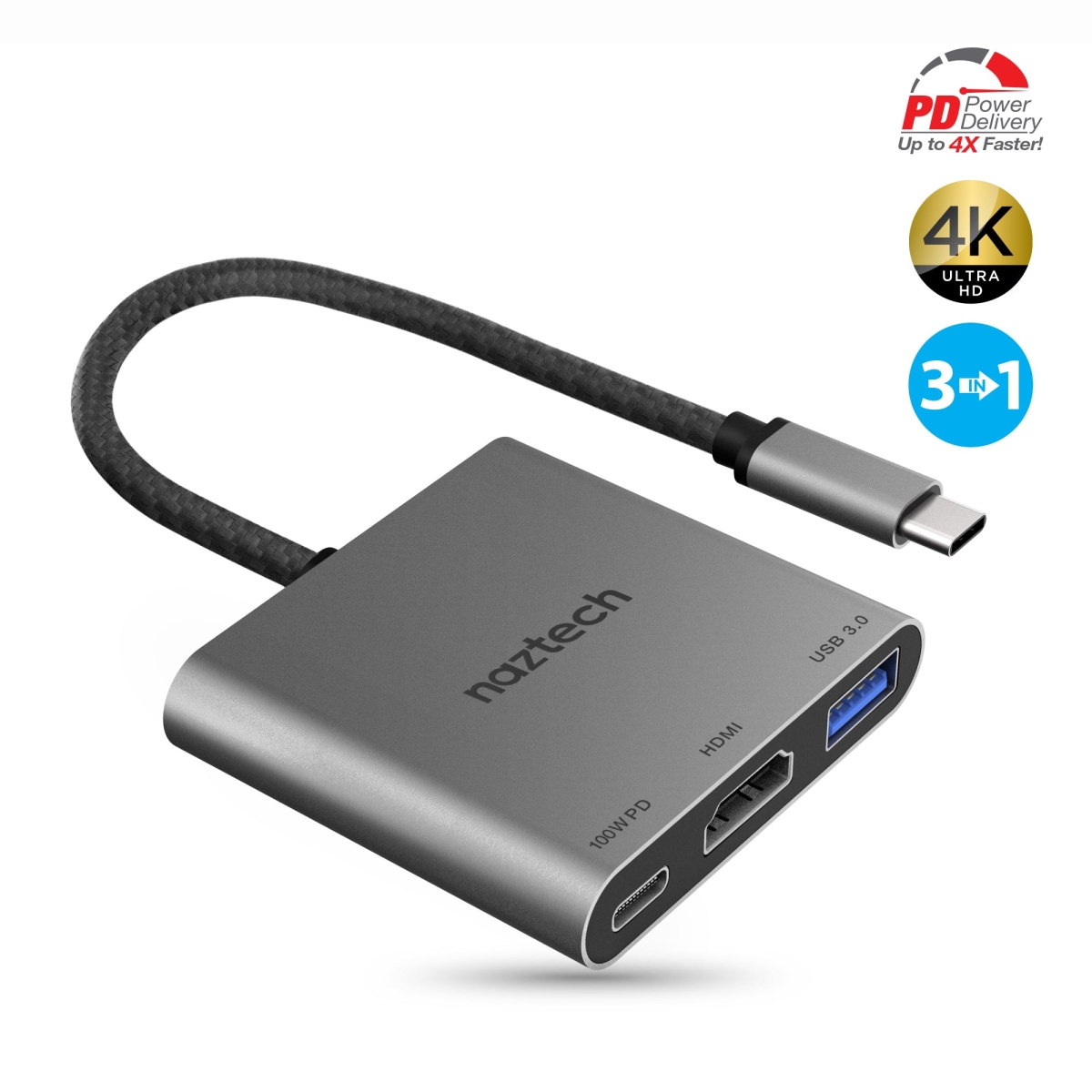 Adaptor C Hub 3-in 1 MaxDrive