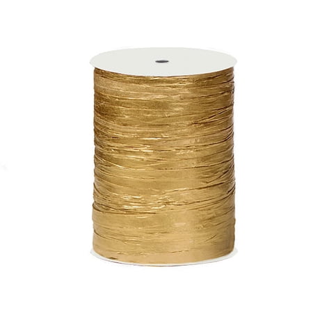 Raffia ¼"x100yd Gold Metallic