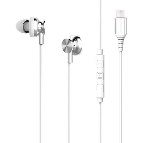 Lightning Earbuds w/Mic WHT CW