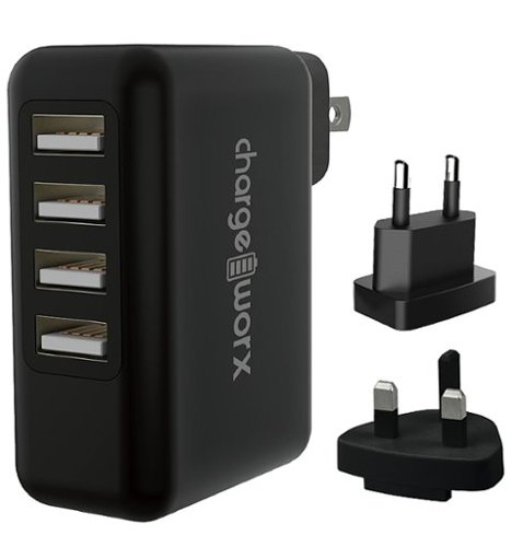 Wall Charger USB Univ 4prt USA