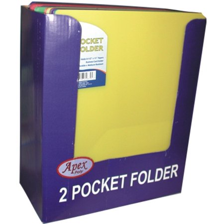 Folder Poly Primary/Neon Ass't