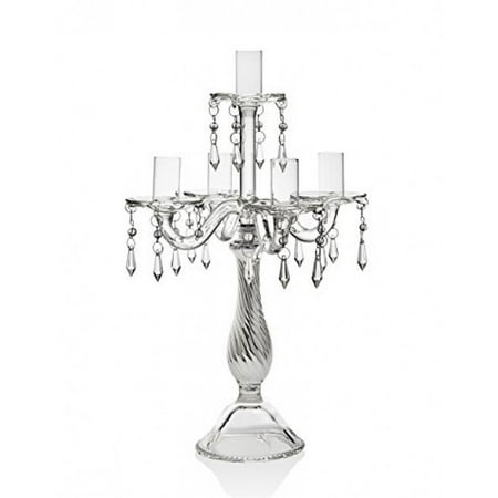 Candelabra 5-Light 14" Silver