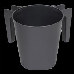 WashCup Plastic Sq Silver AMJ