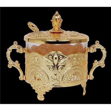 Honey Dish Gold Filigree