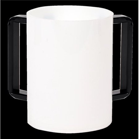 Washcup Acrylic 57186 Wht+Blk