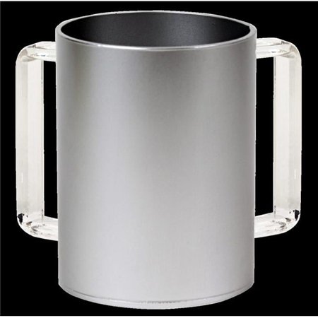 Washcup Acrylic 57189 Slvr+Clr