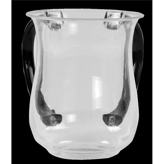 Washcup Acrylic 59391 Clr+Blk