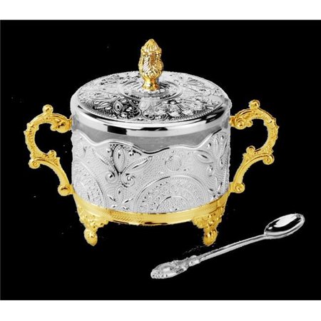 Honey Dish SilverGold Filigree