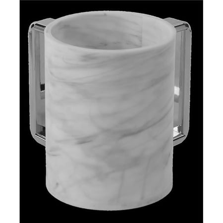 Washcup Acrylic 60207 Mrbl/Slv