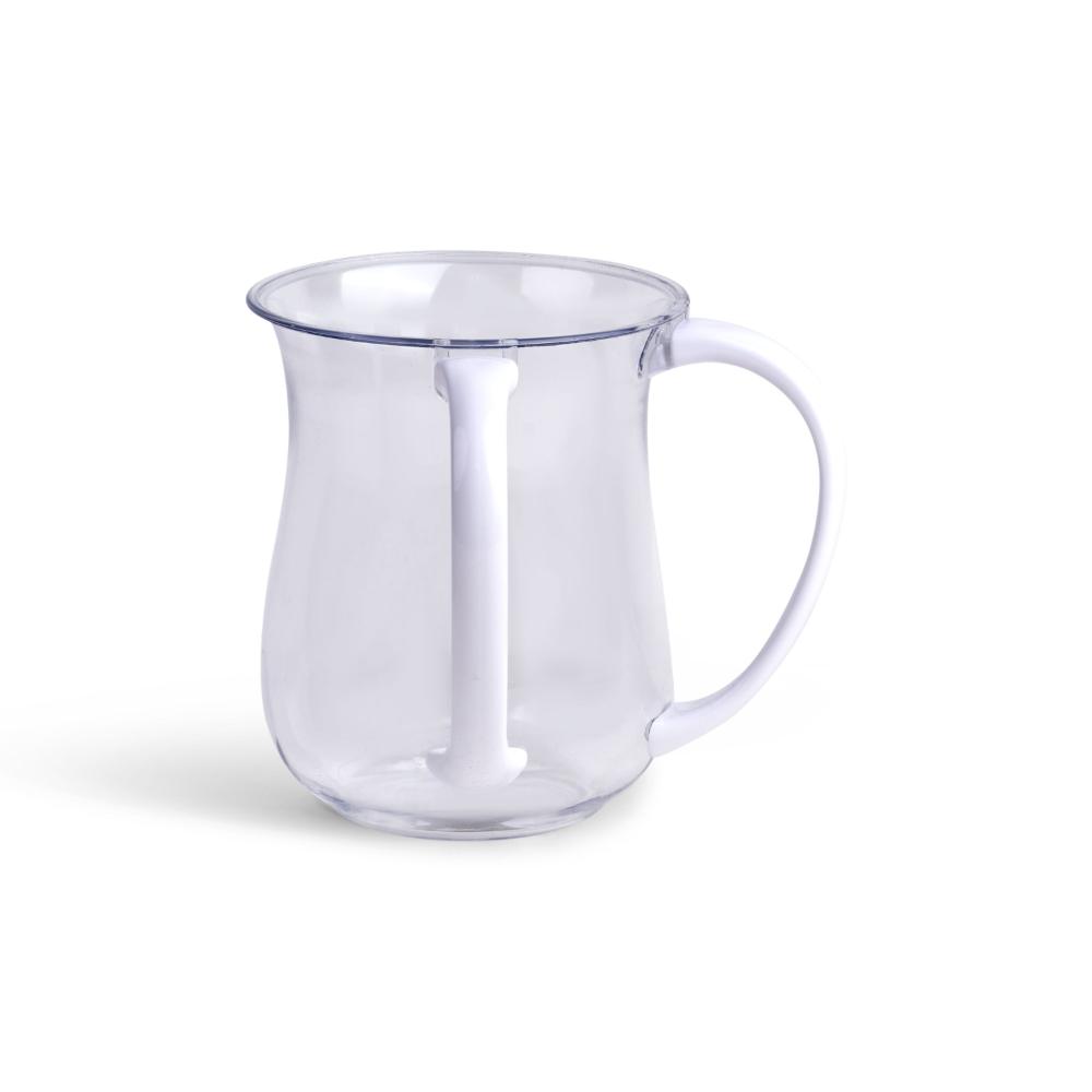 Washcup Acrylic 60492 Clr+Wht