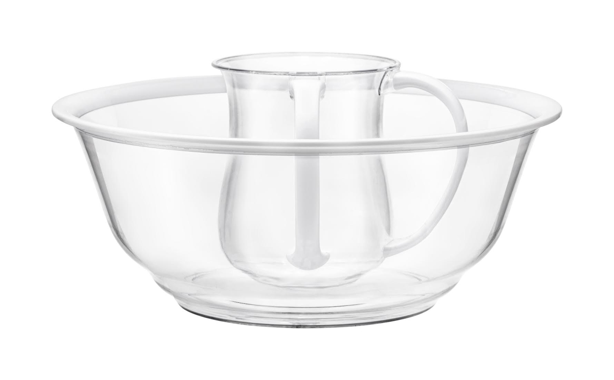 Washcup Set Acrylic/Wht 60549