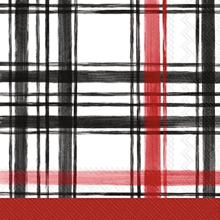 Boston Plaid red LN 20c