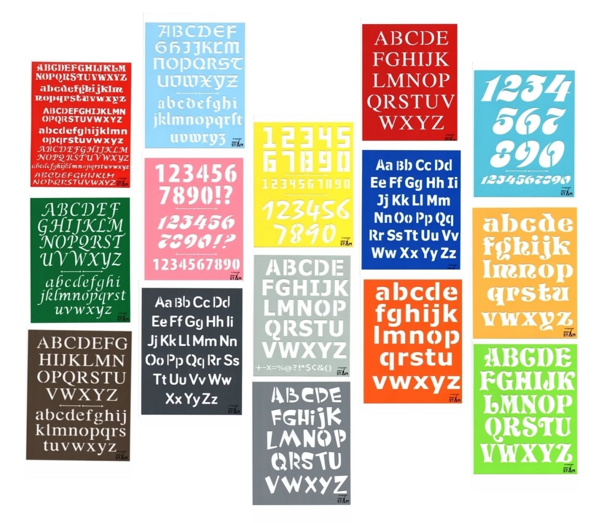 Alphabet Stencils 8x10 15pk