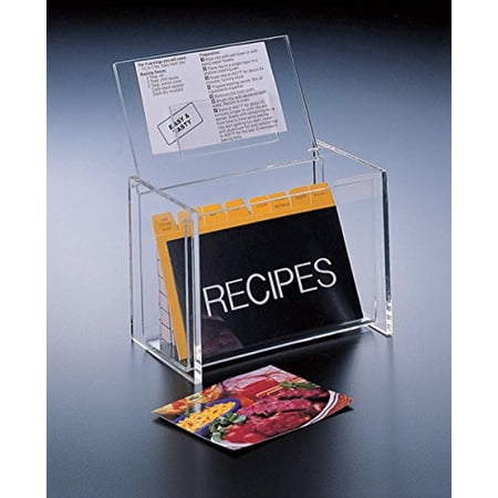 4x6 Lid-Display Recipe Box