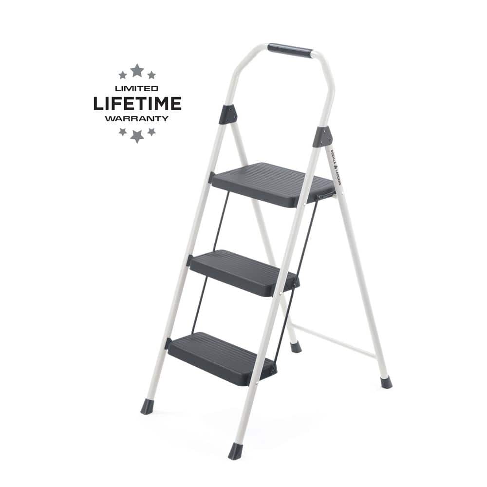 3 Step Ladder w/High Rail GORI
