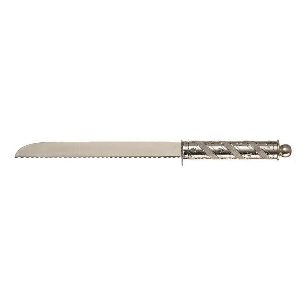 Challah Knife Wavy Engrave 925