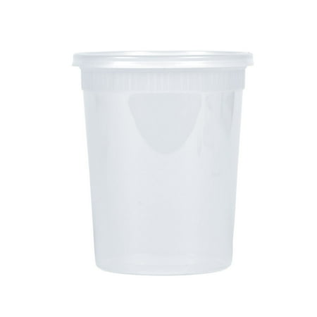 32oz Container w/Lid Heavy 15c