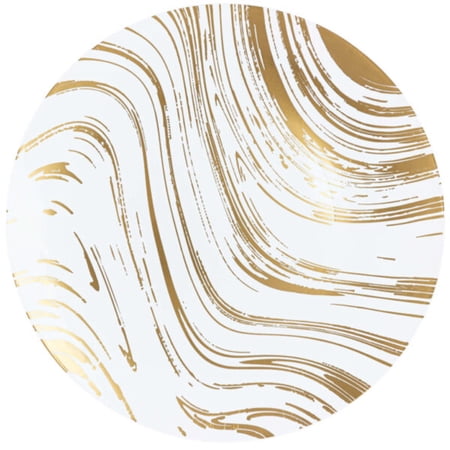 Curve 10" White/Gld 10ct