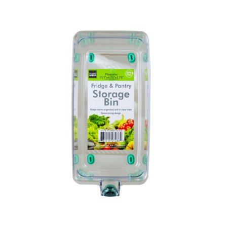 Fridge Bin clearw/blue handle