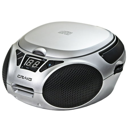 Boombox CD/Radio w/BT Silver