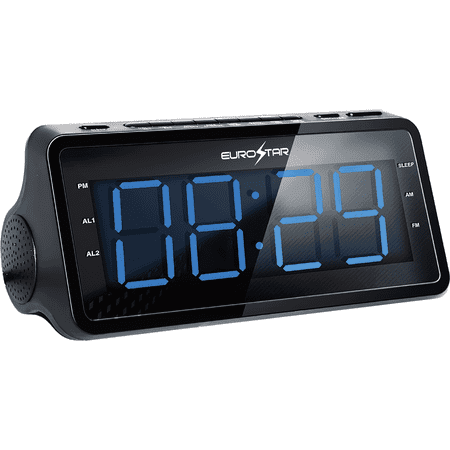 Dual Alarm Clock Black Euro*