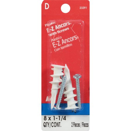 E-Z Anchors #8x1-1/4 Plstc 2ct