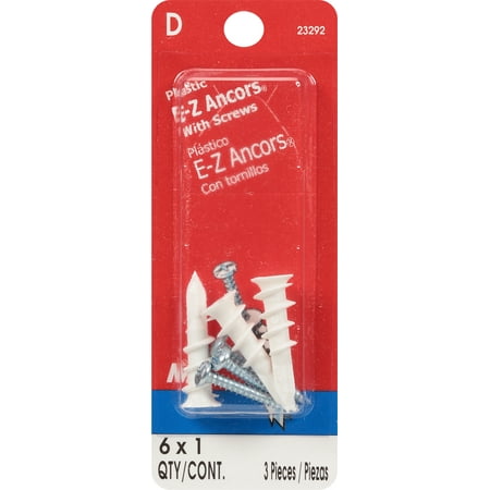 E-Z Anchors #6x1-1/4 Lite 3ct