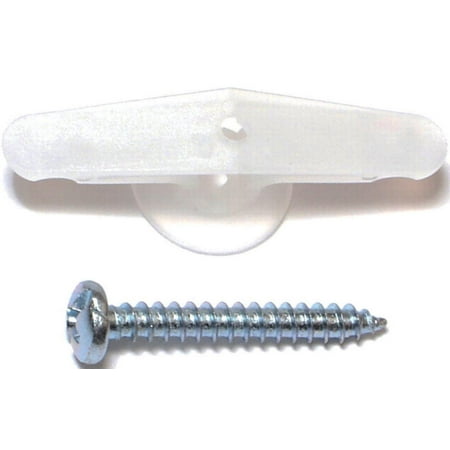 Toggle Bolt Plastic 1/8-1/4 2c