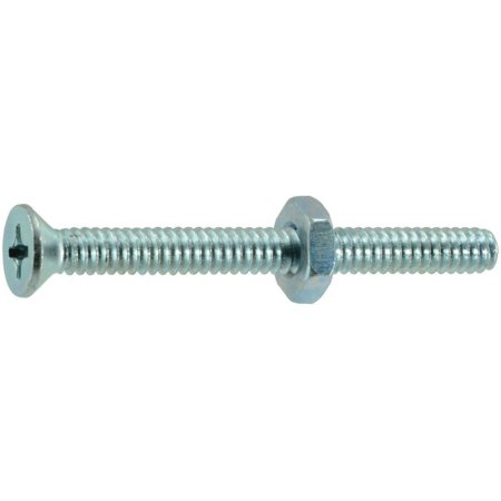MachineScrew FH w/Nut 10-24x2