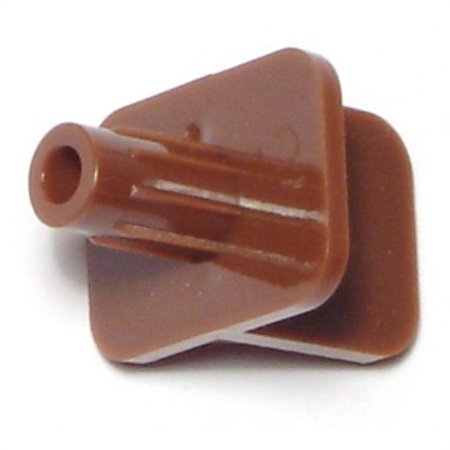 Shelf Pin 1/4" Sq Brown 4ct