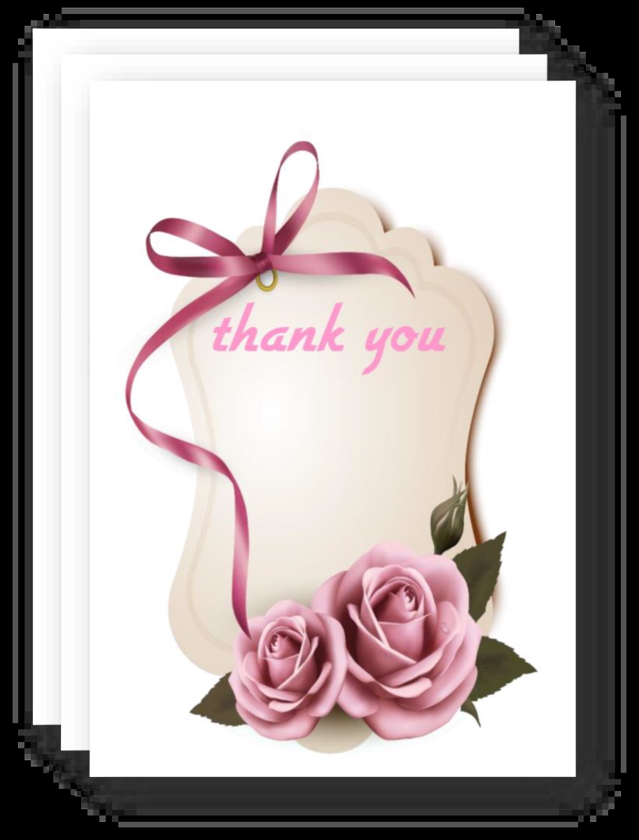 Thank You Card 3x4 5ct
